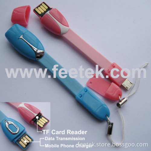 TF Card Reader with USB Charger for Samsung Mobile Phone